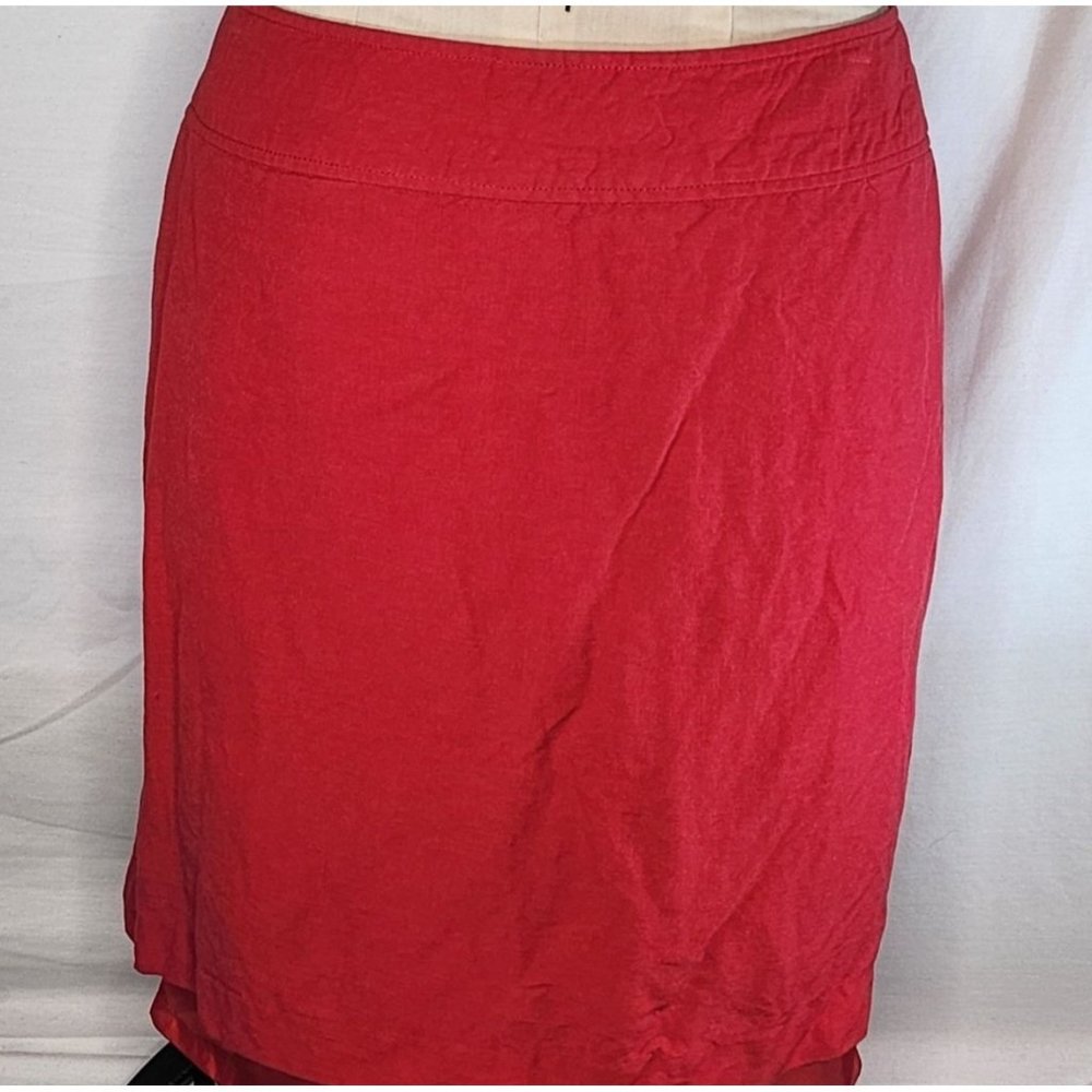 Linen‎ skirt size 8 Signature by  Larry Levine